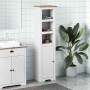 Mueble de baño BODO blanco y marrón 44x30x160 cm de , Muebles de baño - Ref: Foro24-4016861, Precio: 129,92 €, Descuento: %
