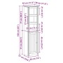 Mueble de baño BODO blanco y marrón 44x30x160 cm de , Muebles de baño - Ref: Foro24-4016861, Precio: 129,92 €, Descuento: %