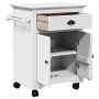 Carrito de cocina BODO blanco 72x45x80 cm de , Carros de cocina y comedor - Ref: Foro24-4016875, Precio: 140,32 €, Descuento: %