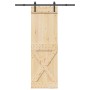 Puerta corredera con herrajes madera maciza de pino 70x210 cm de , Puertas - Ref: Foro24-3332748, Precio: 172,29 €, Descuento: %