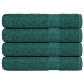 Toallas 4 piezas verde 100x200 cm 360 gsm 100% Algodón de , Toallas - Ref: Foro24-136867, Precio: 81,80 €, Descuento: %