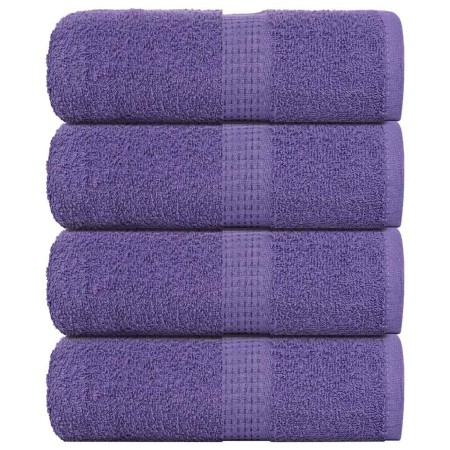 Toallas de jabón 4 uds púrpura 30x30 cm 360 gsm 100% algodón de , Toallas - Ref: Foro24-136873, Precio: 13,36 €, Descuento: %