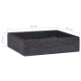 Lavabo mármol negro 40x40x10 cm de vidaXL, Lavabos - Ref: Foro24-149169, Precio: 119,03 €, Descuento: %