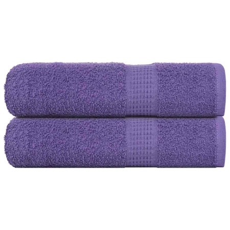 Toallas de mano 2 uds 100% algodón púrpura 50x100 cm 360 gsm de , Toallas - Ref: Foro24-136878, Precio: 16,08 €, Descuento: %
