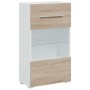 Muebles de TV 5 piezas con iluminación LED roble sonoma de , Muebles TV - Ref: Foro24-3324231, Precio: 478,22 €, Descuento: %