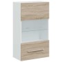 Muebles de TV 5 piezas con iluminación LED roble sonoma de , Muebles TV - Ref: Foro24-3324231, Precio: 478,22 €, Descuento: %