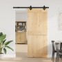 Puerta corredera con herrajes madera maciza de pino 85x210 cm de , Puertas - Ref: Foro24-3332678, Precio: 167,73 €, Descuento: %