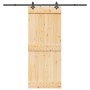 Puerta corredera con herrajes madera maciza de pino 85x210 cm de , Puertas - Ref: Foro24-3332684, Precio: 180,80 €, Descuento: %