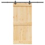 Puerta corredera con herrajes madera maciza de pino 95x210 cm de , Puertas - Ref: Foro24-3332686, Precio: 202,77 €, Descuento: %
