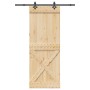 Puerta corredera con herrajes madera maciza de pino 85x210 cm de , Puertas - Ref: Foro24-3332774, Precio: 193,03 €, Descuento: %