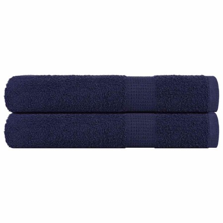 Toallas 2 uds 100% algodón azul marino 100x200 cm 600 gsm de , Toallas - Ref: Foro24-136794, Precio: 41,55 €, Descuento: %