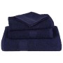 Toallas 10 uds 100% algodón azul marino 100x200 cm 600 gsm de , Toallas - Ref: Foro24-136796, Precio: 146,92 €, Descuento: %