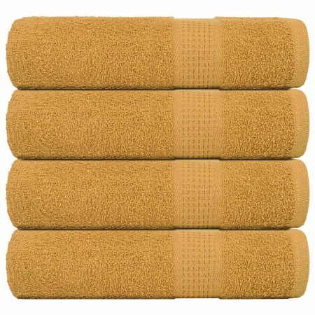 Toallas de ducha 4 uds 100% algodón oro 70x140 cm 360 gsm de , Toallas - Ref: Foro24-136810, Precio: 35,88 €, Descuento: %