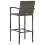 Mesa y taburetes altos jardín 3 piezas ratán sintético gris de vidaXL, Conjuntos de jardín - Ref: Foro24-3064847, Precio: 490...