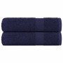 Toallas de mano 2 uds azul marino 50x100cm 360gsm 100% algodón de , Toallas - Ref: Foro24-136782, Precio: 15,43 €, Descuento: %