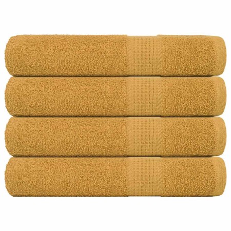 Toallas 4 piezas oro 100x200 cm 360 gsm 100% algodón de , Toallas - Ref: Foro24-136819, Precio: 61,18 €, Descuento: %