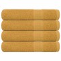 Toallas 4 piezas oro 100x200 cm 360 gsm 100% algodón de , Toallas - Ref: Foro24-136819, Precio: 61,18 €, Descuento: %