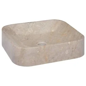 Lavabo gris mármol 40x40x10 cm de vidaXL, Lavabos - Ref: Foro24-149182, Precio: 111,05 €, Descuento: %