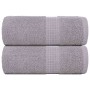 Toallas de visita 2 uds gris 30x50 cm 360 gsm 100% algodón de , Toallas - Ref: Foro24-136827, Precio: 12,22 €, Descuento: %
