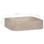 Lavabo gris mármol 40x40x10 cm de vidaXL, Lavabos - Ref: Foro24-149182, Precio: 116,22 €, Descuento: %