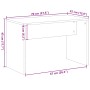Taburete vestidor madera contrachapada artisan roble 70x35x45cm de , Bancos de tocador - Ref: Foro24-857042, Precio: 39,53 €,...
