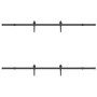 Kit de herrajes para puertas correderas acero negro 213,5 cm de , Artículos para puertas - Ref: Foro24-3295726, Precio: 167,0...