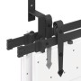 Kit de herrajes para puertas correderas acero negro 213,5 cm de , Artículos para puertas - Ref: Foro24-3295726, Precio: 167,0...