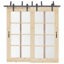 Kit de herrajes para puertas correderas acero negro 213,5 cm de , Artículos para puertas - Ref: Foro24-3295724, Precio: 152,9...
