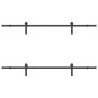 Kit de herrajes para puertas correderas acero negro 213,5 cm de , Artículos para puertas - Ref: Foro24-3295724, Precio: 152,9...