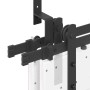 Kit de herrajes para puertas correderas acero negro 213,5 cm de , Artículos para puertas - Ref: Foro24-3295724, Precio: 152,9...