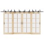 Kit de herrajes para puertas correderas acero negro 400 cm de , Artículos para puertas - Ref: Foro24-3295758, Precio: 202,38 ...