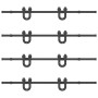 Kit de herrajes para puertas correderas acero negro 366 cm de , Artículos para puertas - Ref: Foro24-3295753, Precio: 238,30 ...
