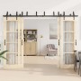 Kit de herrajes para puertas correderas acero negro 305 cm de , Artículos para puertas - Ref: Foro24-3295745, Precio: 262,96 ...