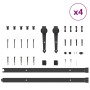 Kit de herrajes para puertas correderas acero negro 305 cm de , Artículos para puertas - Ref: Foro24-3295745, Precio: 262,96 ...