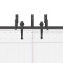 Kit de herrajes para puertas correderas acero negro 305 cm de , Artículos para puertas - Ref: Foro24-3295745, Precio: 262,96 ...