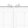 Kit de herrajes para puerta corredera 200 cm acero plateado de , Artículos para puertas - Ref: Foro24-3295764, Precio: 189,20...