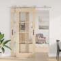 Kit de herrajes para puerta corredera 200 cm acero plateado de , Artículos para puertas - Ref: Foro24-3295766, Precio: 230,02...