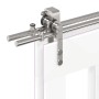 Kit de herrajes para puerta corredera 200 cm acero plateado de , Artículos para puertas - Ref: Foro24-3295766, Precio: 230,02...