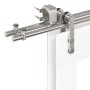 Kit de herrajes para puerta corredera 400 cm acero plateado de , Artículos para puertas - Ref: Foro24-3295770, Precio: 500,78...