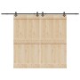 Kit de herrajes para puertas correderas acero negro 305 cm de , Artículos para puertas - Ref: Foro24-3295791, Precio: 120,66 ...