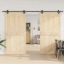 Kit de herrajes para puertas correderas acero negro 305 cm de , Artículos para puertas - Ref: Foro24-3295791, Precio: 120,66 ...