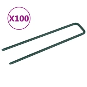 Artificial turf nails, 100 pieces of U-shaped iron. by vidaXL, Nails - Ref: Foro24-315797, Price: 36,93 €, Discount: %