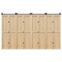 Kit de herrajes para puertas correderas acero negro 366 cm de , Artículos para puertas - Ref: Foro24-3295801, Precio: 203,06 ...