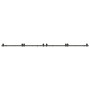 Kit de herrajes para puertas correderas acero negro 366 cm de , Artículos para puertas - Ref: Foro24-3295801, Precio: 203,06 ...