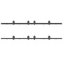 Kit de herrajes para puertas correderas acero negro 366 cm de , Artículos para puertas - Ref: Foro24-3295801, Precio: 203,06 ...