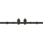 Kit de herrajes para puertas correderas acero negro 366 cm de , Artículos para puertas - Ref: Foro24-3295801, Precio: 203,06 ...