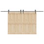 Kit de herrajes para puertas correderas acero negro 400 cm de , Artículos para puertas - Ref: Foro24-3295798, Precio: 133,03 ...