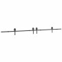 Kit de herrajes para puertas correderas acero negro 400 cm de , Artículos para puertas - Ref: Foro24-3295798, Precio: 133,03 ...