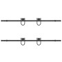 Kit de herrajes para puertas correderas acero negro 366 cm de , Artículos para puertas - Ref: Foro24-3295793, Precio: 80,76 €...