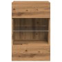 Muebles TV de pared luces LED 2 uds roble artisian 40x30x60,5cm de , Muebles TV - Ref: Foro24-857681, Precio: 86,76 €, Descue...